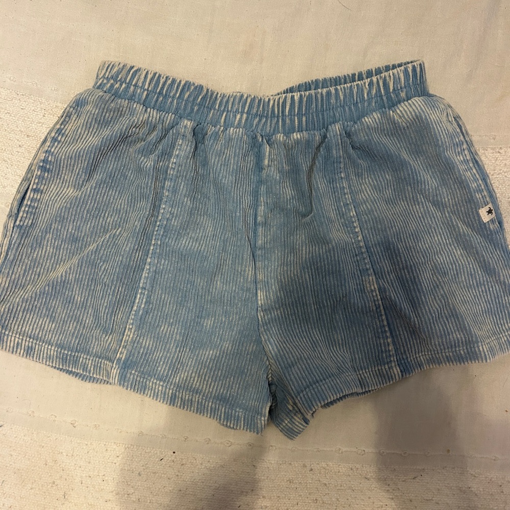 Simply Southern High Waist Blue Shorts